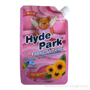 Stand Up Pouches with Spout for Packing Softerner, Customized Sizes and Designs are Welcome
